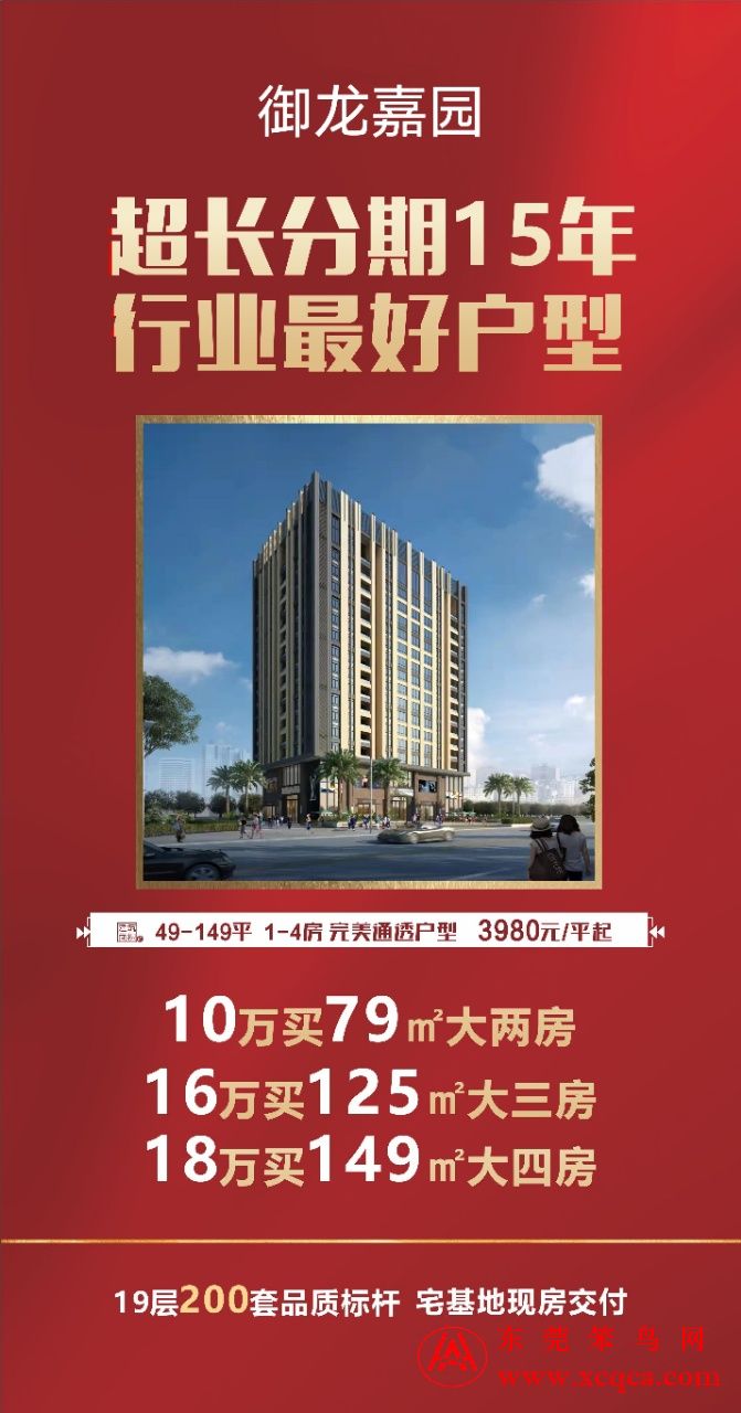 東莞厚街軍埔小產權房新樓盤【御龍嘉園】19層200戶大盤 高端品質 天然氣入戶 均價5980元／㎡ (圖文)